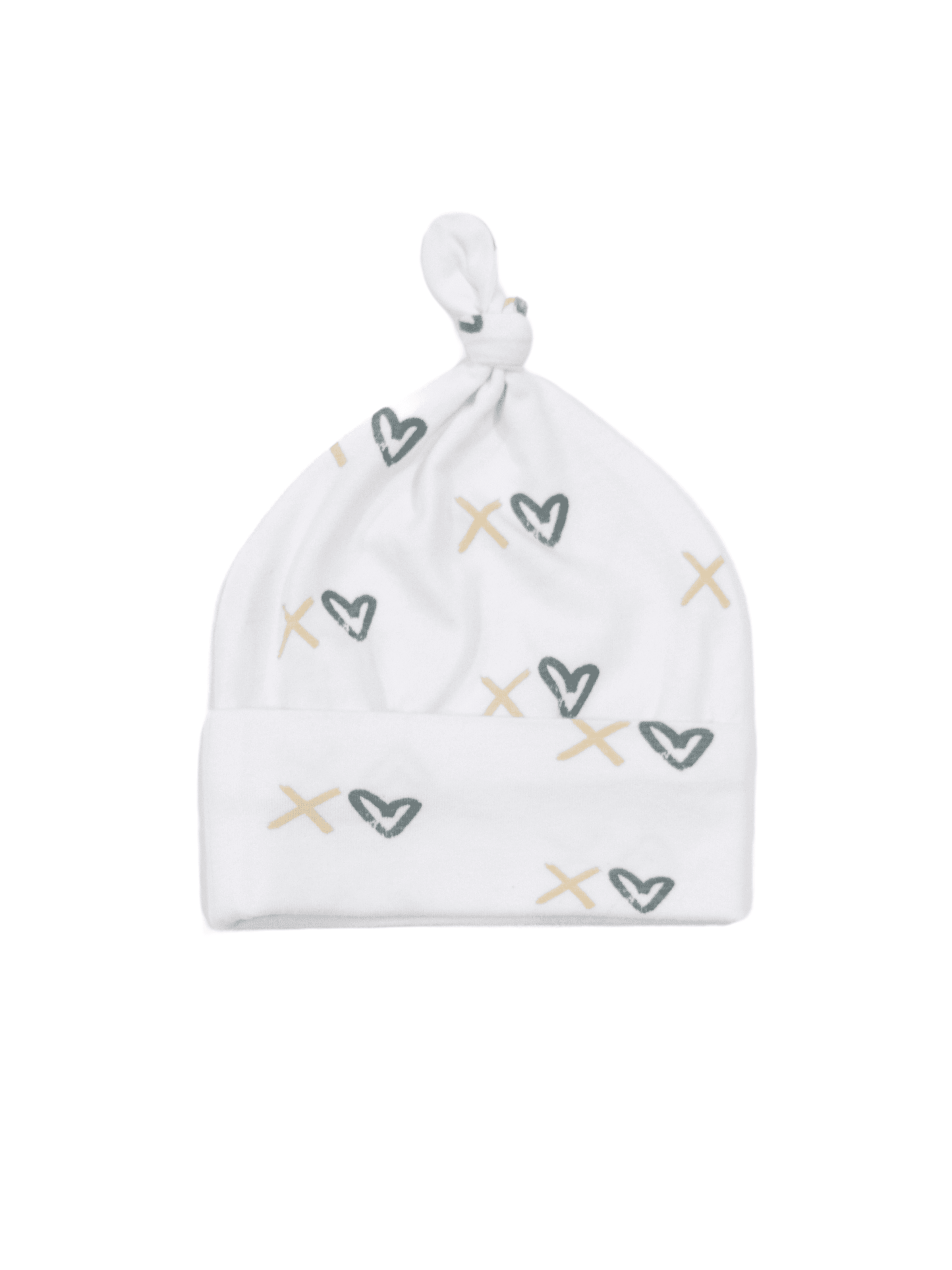 XOXO - Organic Cotton Baby Top Knot Hat - CARLOMAR