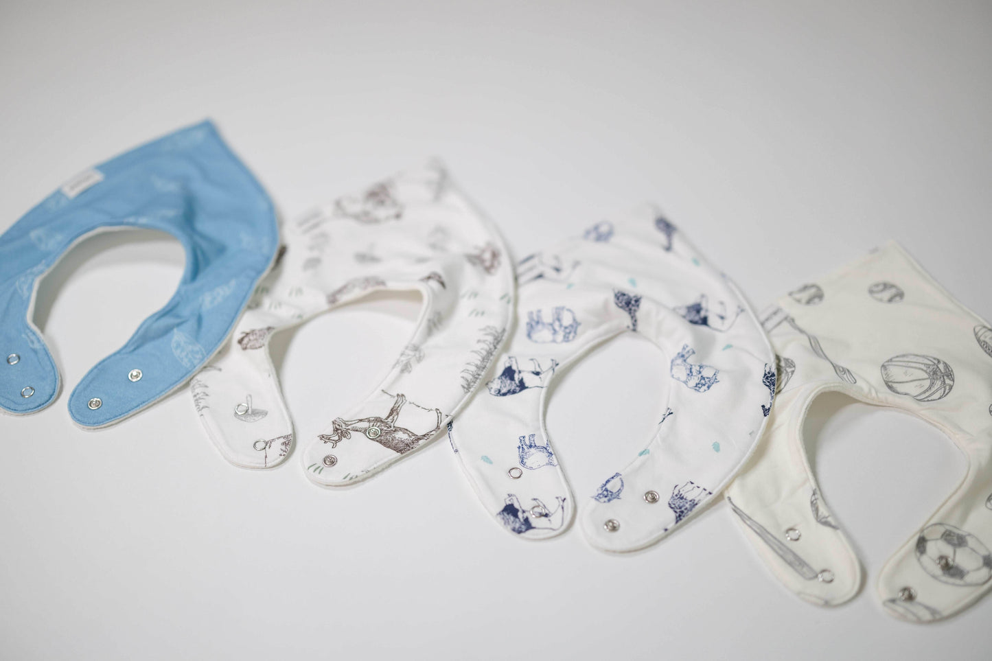 Premium Organic Cotton Bandana Baby Bibs - 4 Pack (Boys) - CARLOMAR