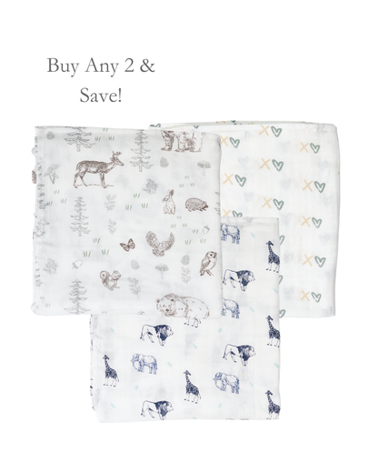Muslin Swaddle Blanket Bundle