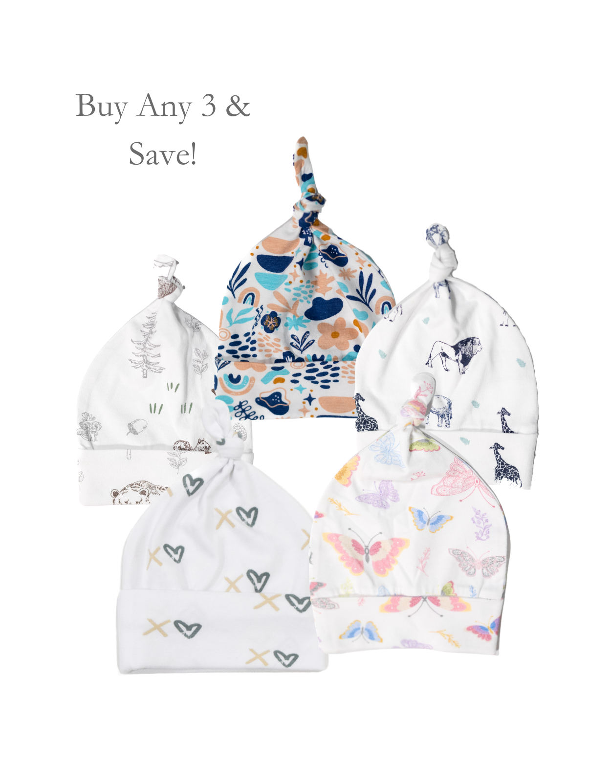 Top Knot Baby Hat Bundle