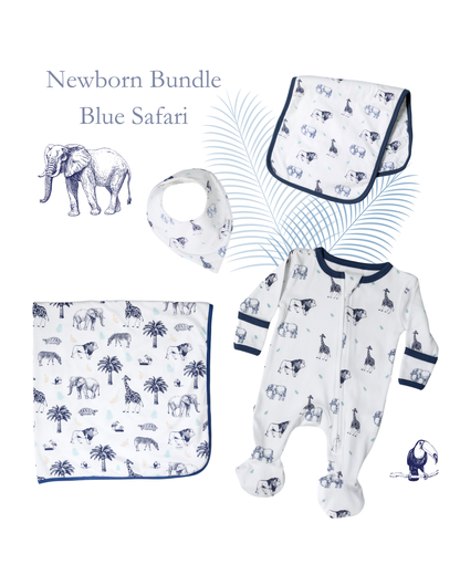 Blue Safari Newborn Essentials Bundle - CARLOMAR
