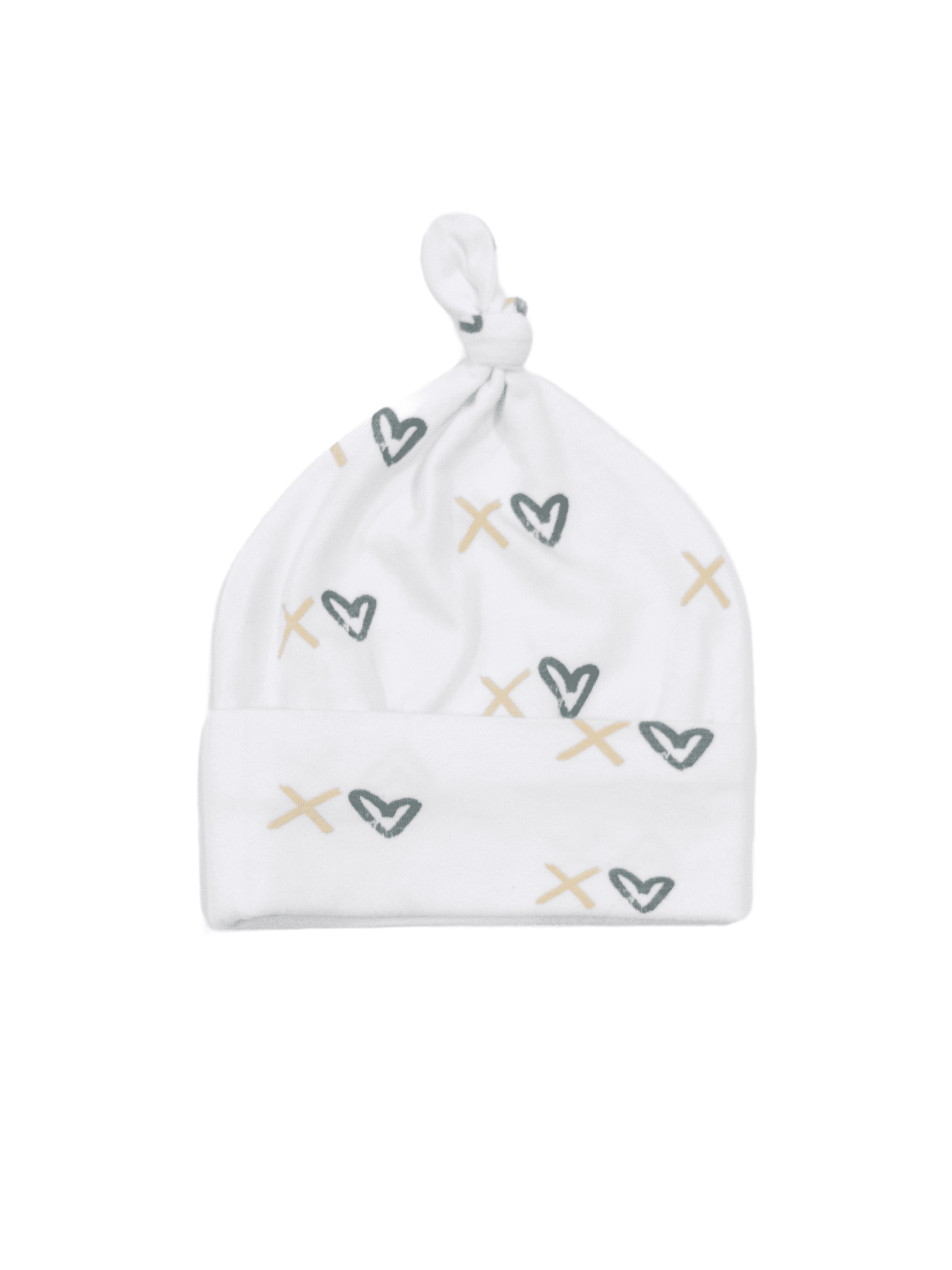 XOXO - Organic Cotton Baby Top Knot Hat - CARLOMAR