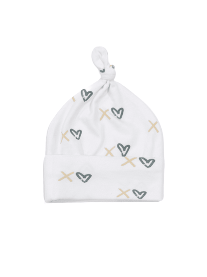 XOXO - Organic Cotton Baby Top Knot Hat - CARLOMAR