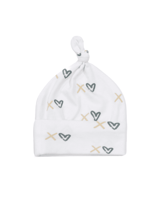 XOXO - Organic Cotton Baby Top Knot Hat - CARLOMAR