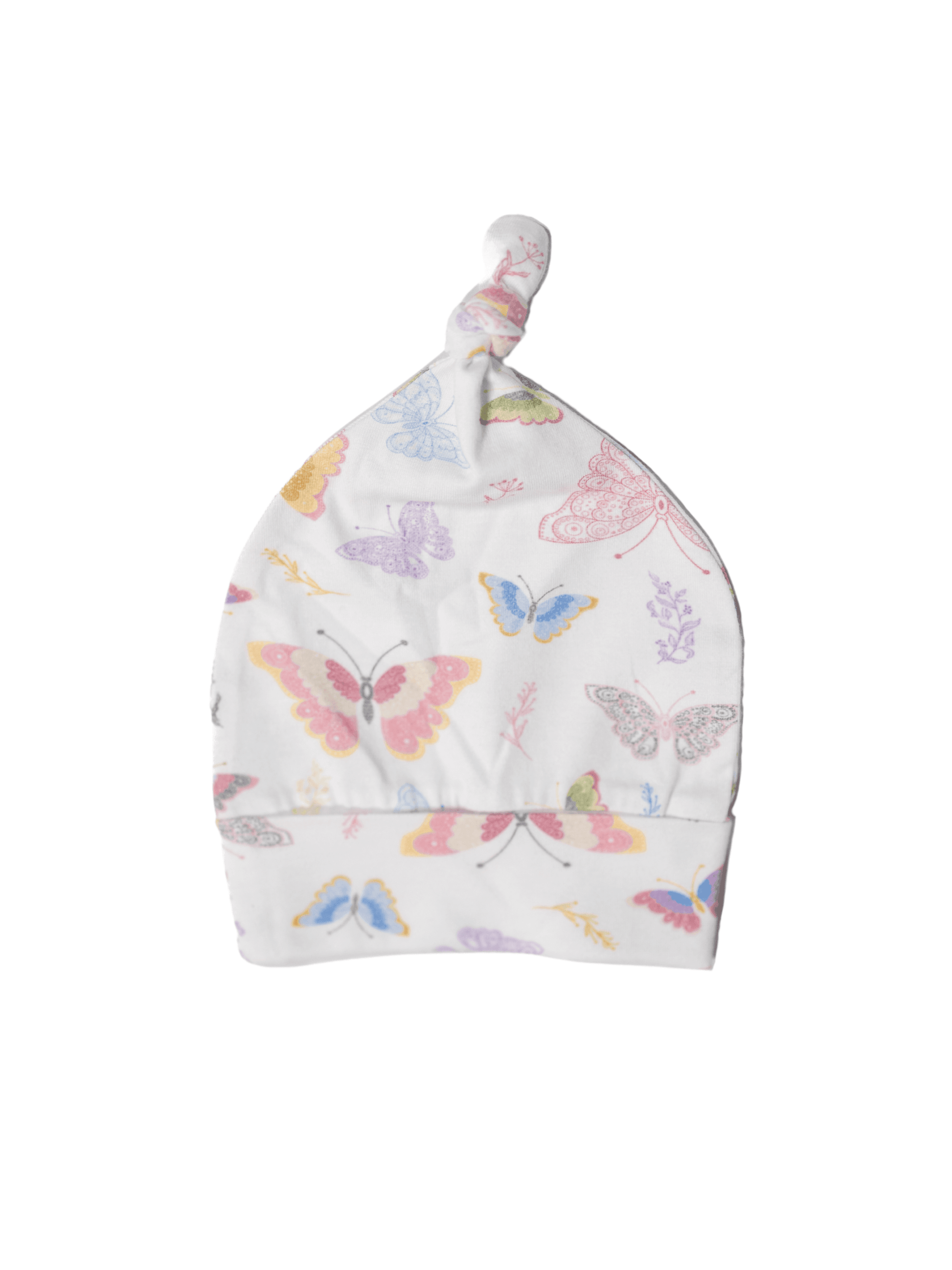 Butterfly - Organic Cotton Baby Top Knot Hat - CARLOMAR