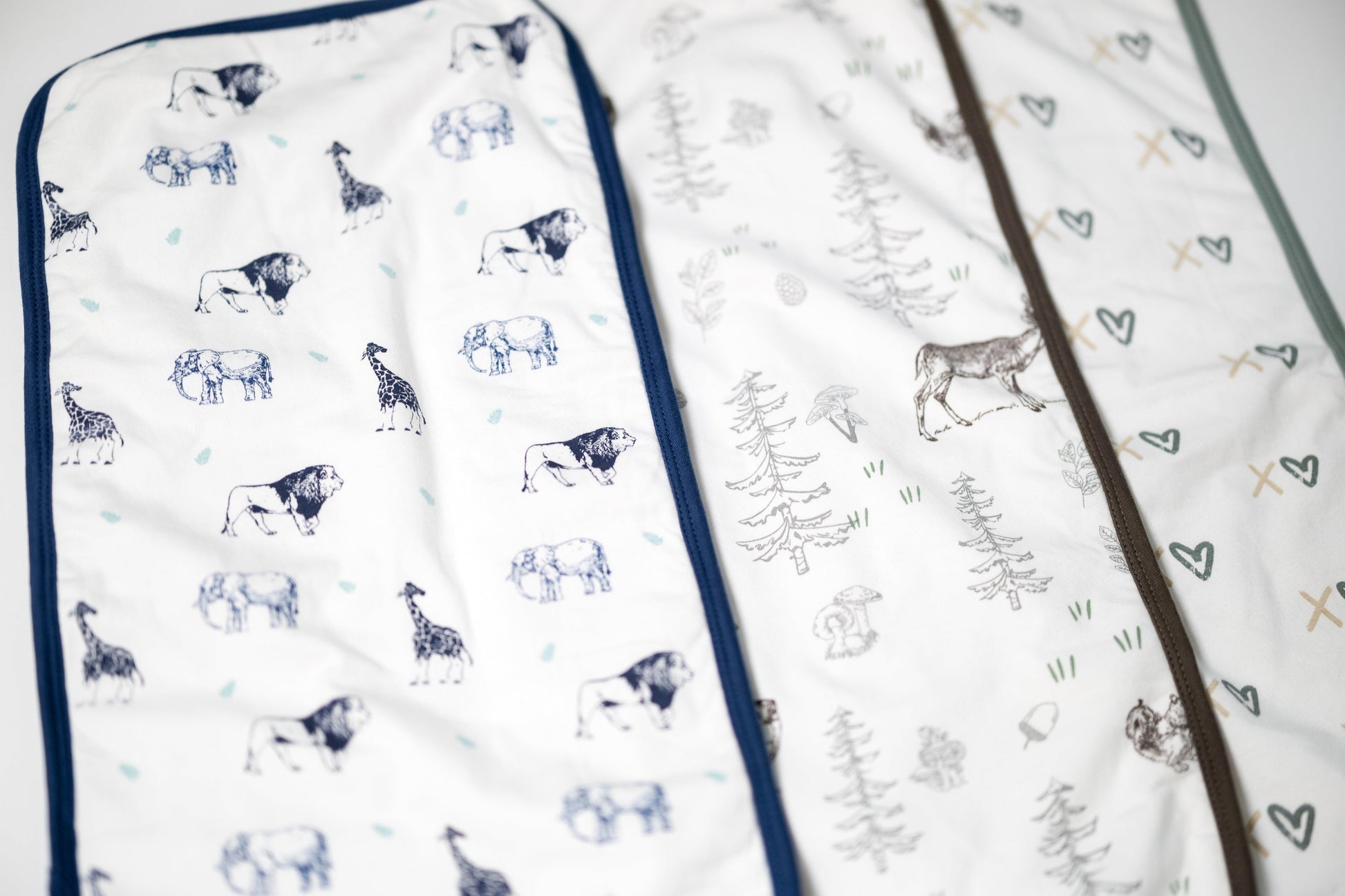 Premium Organic Cotton Burp Cloth Set 3-Pack (Boys) - CARLOMAR