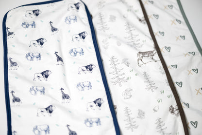 Premium Organic Cotton Burp Cloth Set 3-Pack (Boys) - CARLOMAR