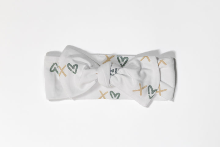 XOXO - Organic Cotton Baby Headband Bow - CARLOMAR